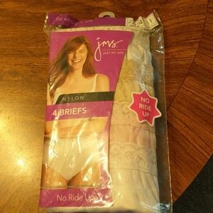 Just My Size Nylon Briefs 4 pack